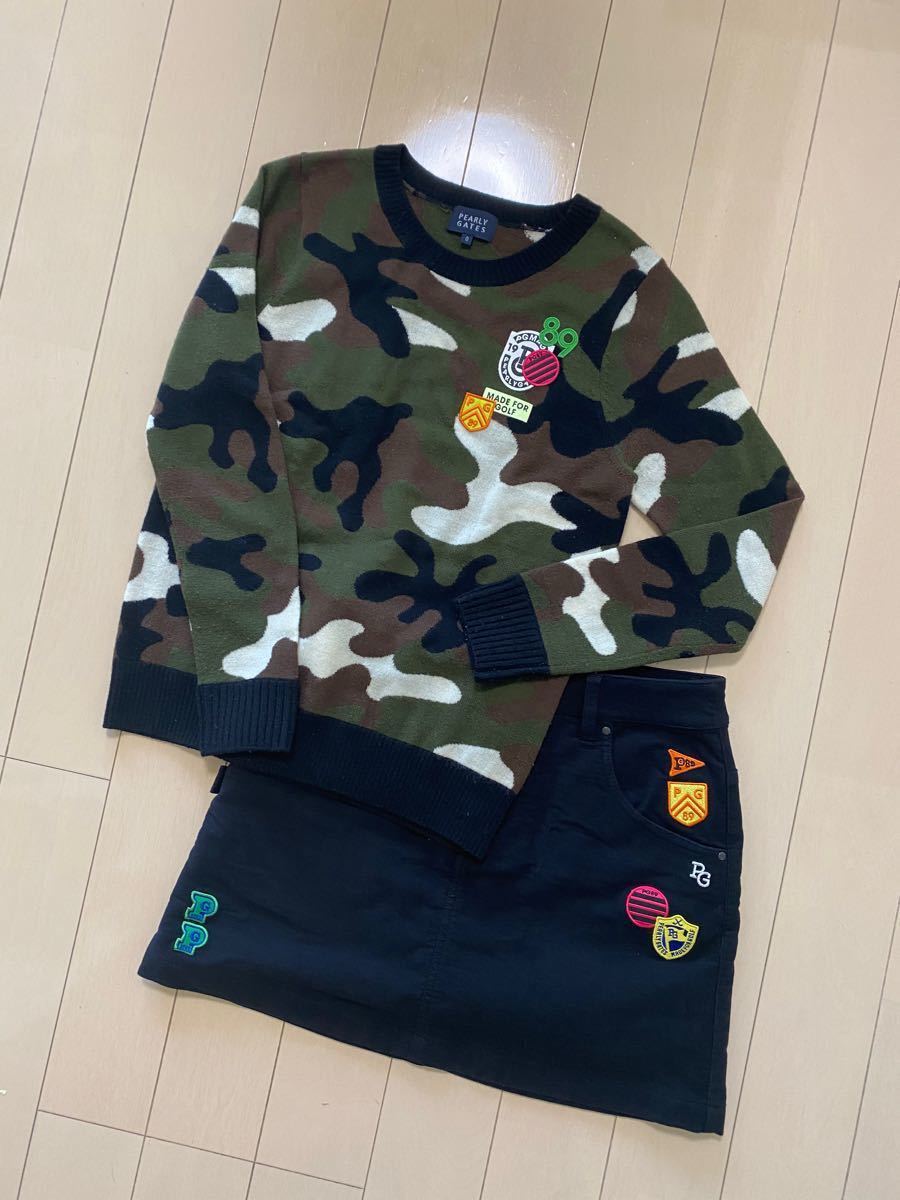 PEARLY GATES パーリーゲイツ ワッペン スカート 1 M 美品 webspot.pk