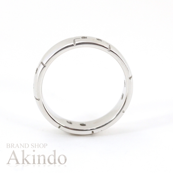 エルメス リング ヘラクレス Hロゴ モチーフ K18WG #49 9号 ホワイト