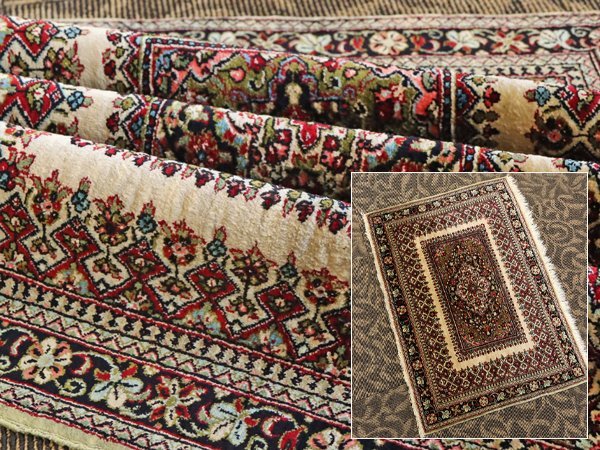 魁 本物保証 最高級ペルシャ絨毯 イラン クム産 シルク 64万ノット以上 