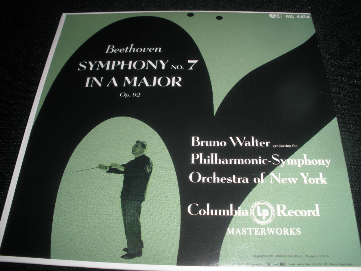 ブルーノ・ワルター ベートーヴェン 交響曲 第7番 8番 ニューヨーク・フィル 1942 1951 新規 リマスター オリジナル 紙ジャケ 未使用美品の画像1