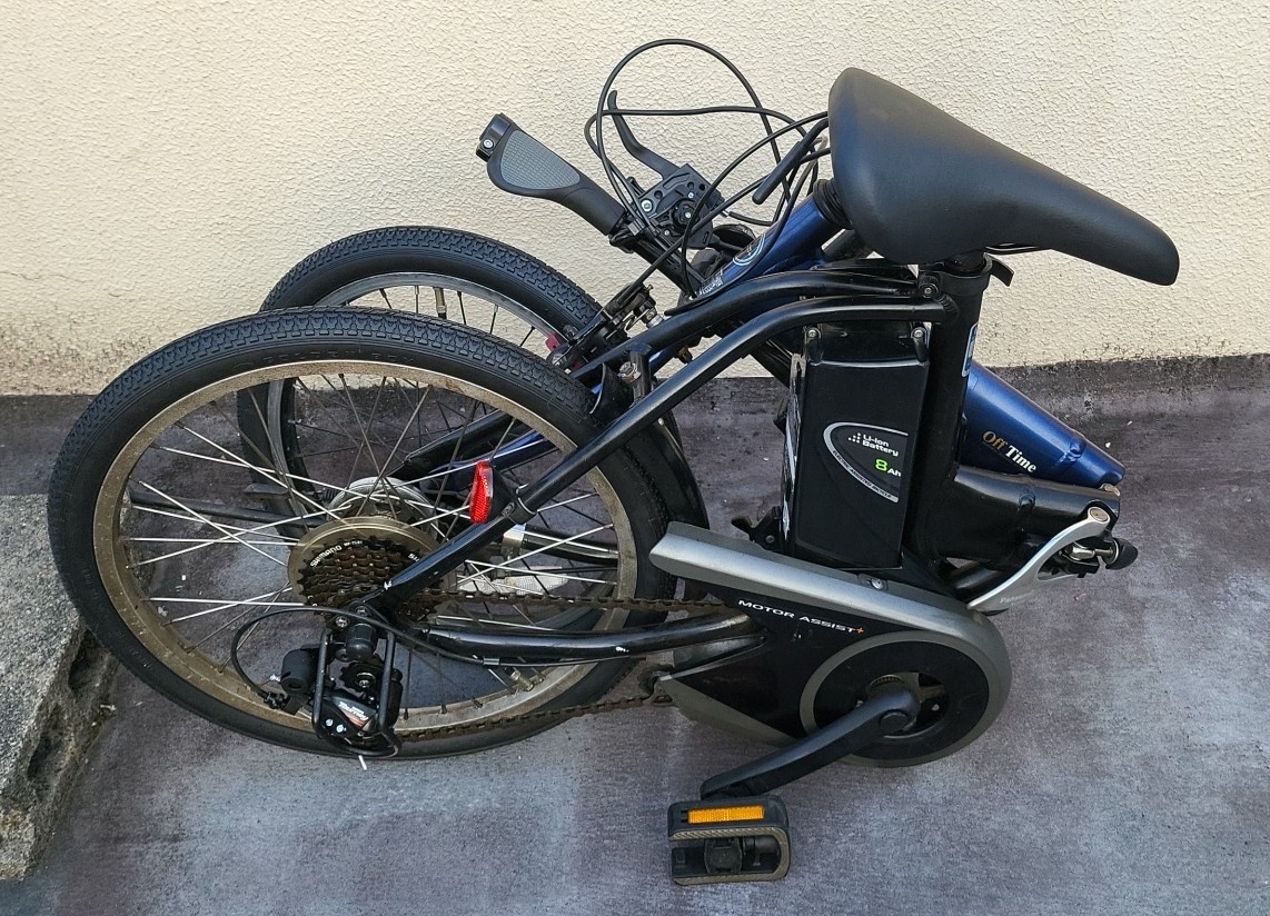  Panasonic off время электрический складной велосипед аккумулятор, с зарядным устройством .