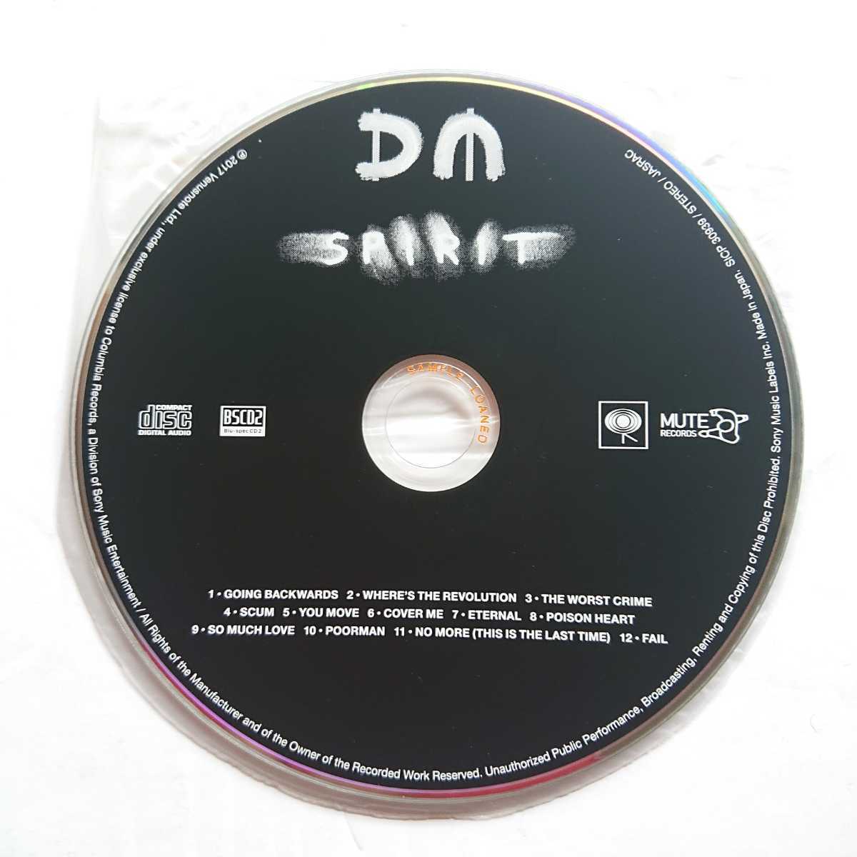 【国内盤帯付きBlu-spec CD2】Depeche Mode / スピリット＜通常盤＞