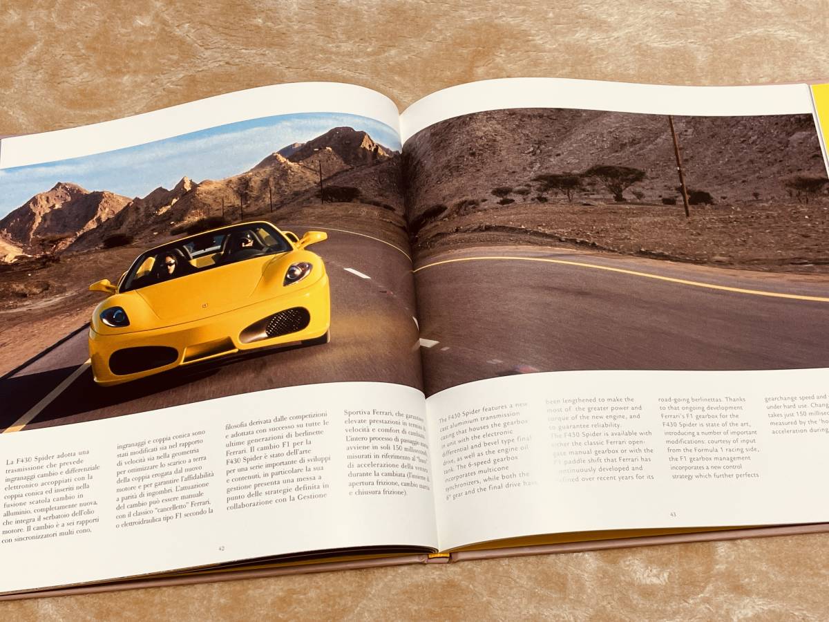 ***[ free shipping ][ beautiful goods ]Ferrari Ferrari F430 Spider ** hard cover specification thickness . catalog 2005 year issue ***