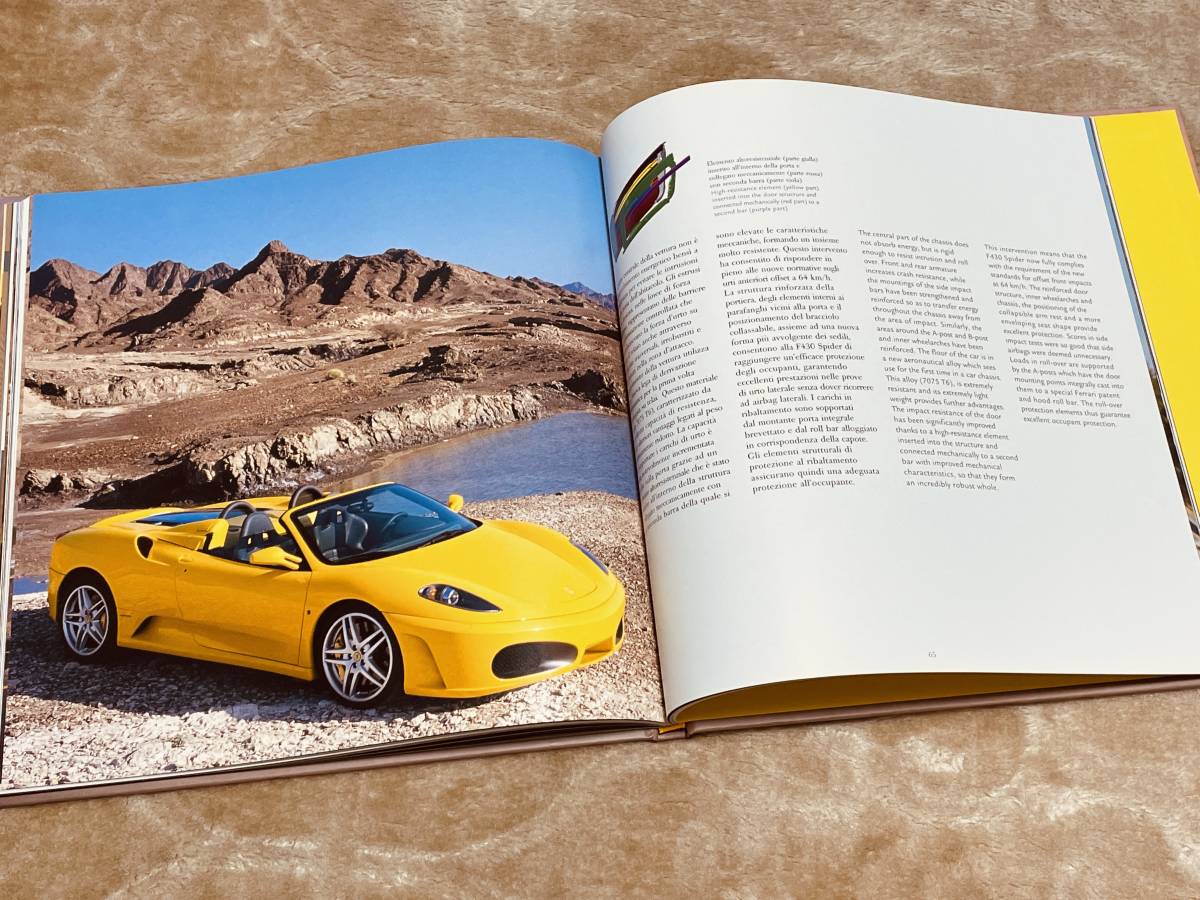 ***[ free shipping ][ beautiful goods ]Ferrari Ferrari F430 Spider ** hard cover specification thickness . catalog 2005 year issue ***