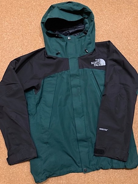 レア☆ノースフェイス SUMMIT マウンテンジャケット GORE-TEX 緑/黒 XL