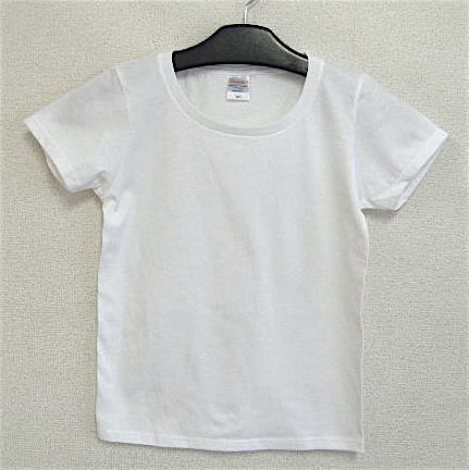 ★新品★Printstar /プリントスター 無地Tシャツ 2枚セット ホワイト 085-CVT 140cm WS_画像2