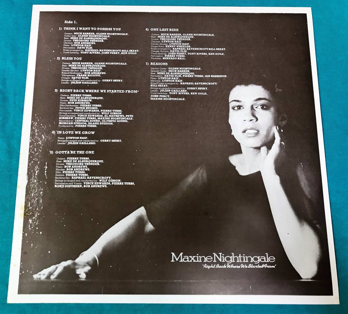 LP●Maxine Nightingale / Right Back Where We Started From HOLLAND盤5C062-97807_画像3