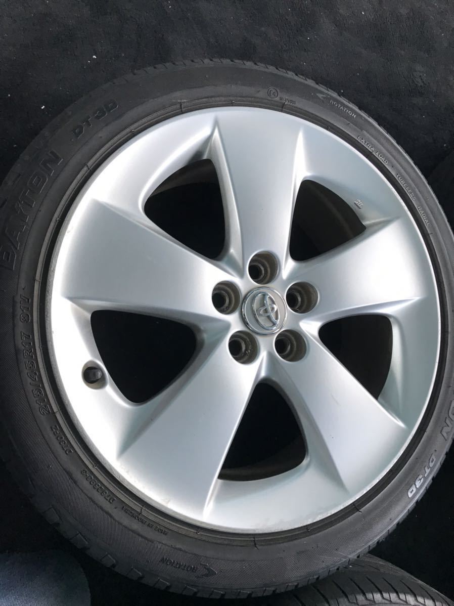 ZVW30 プリウス Sツーリング 純正アルミタイヤ4本SET 215/45R17 ガリ傷