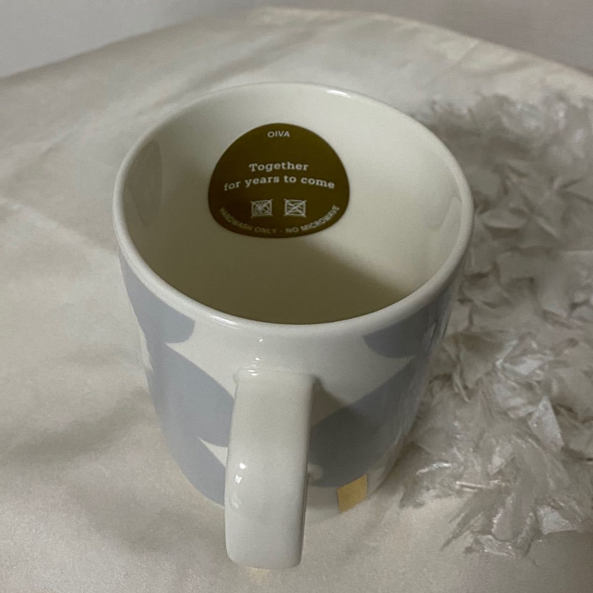 新品入荷 【未使用】marimekko マリメッコ マグカップ アイシーグレー