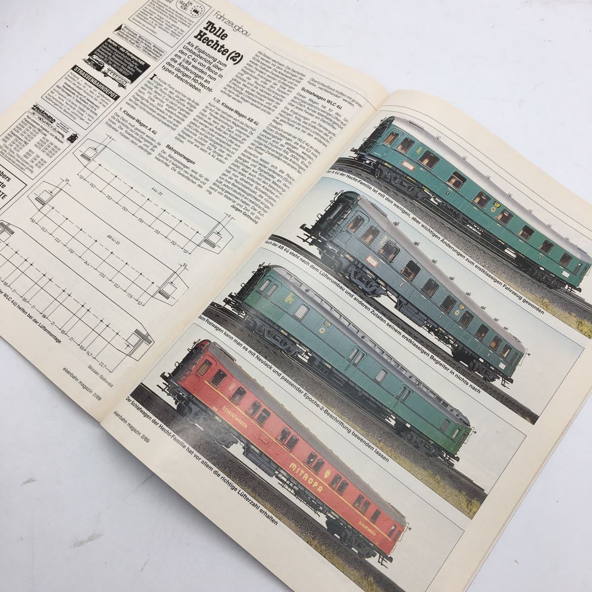 【洋書】 eisenbahn magazin modellbahn 1989 Feb　アイゼンバーンマガジン　外国鉄道模型　資料　文献　写真　蒸気機関車　雑誌　x2ny27_画像4