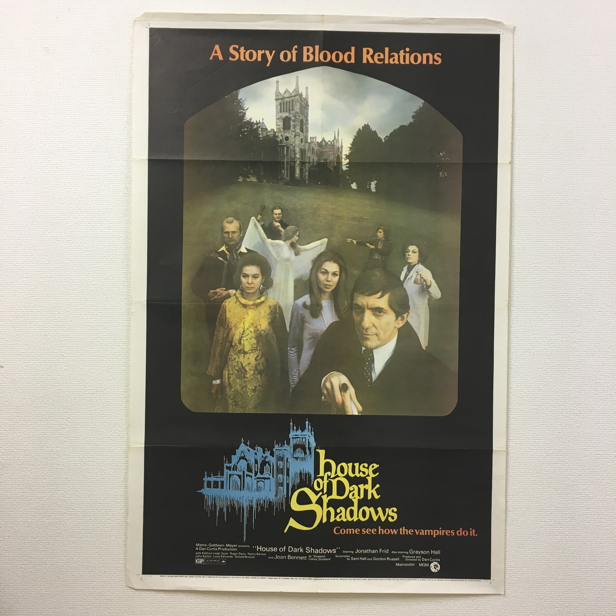 【映画ポスター】 House of Dark Shadows　1sh　1970 血の唇　ジョナサン・フリッド　グレイソン・ホール　オリジナル　ワンシート　po2