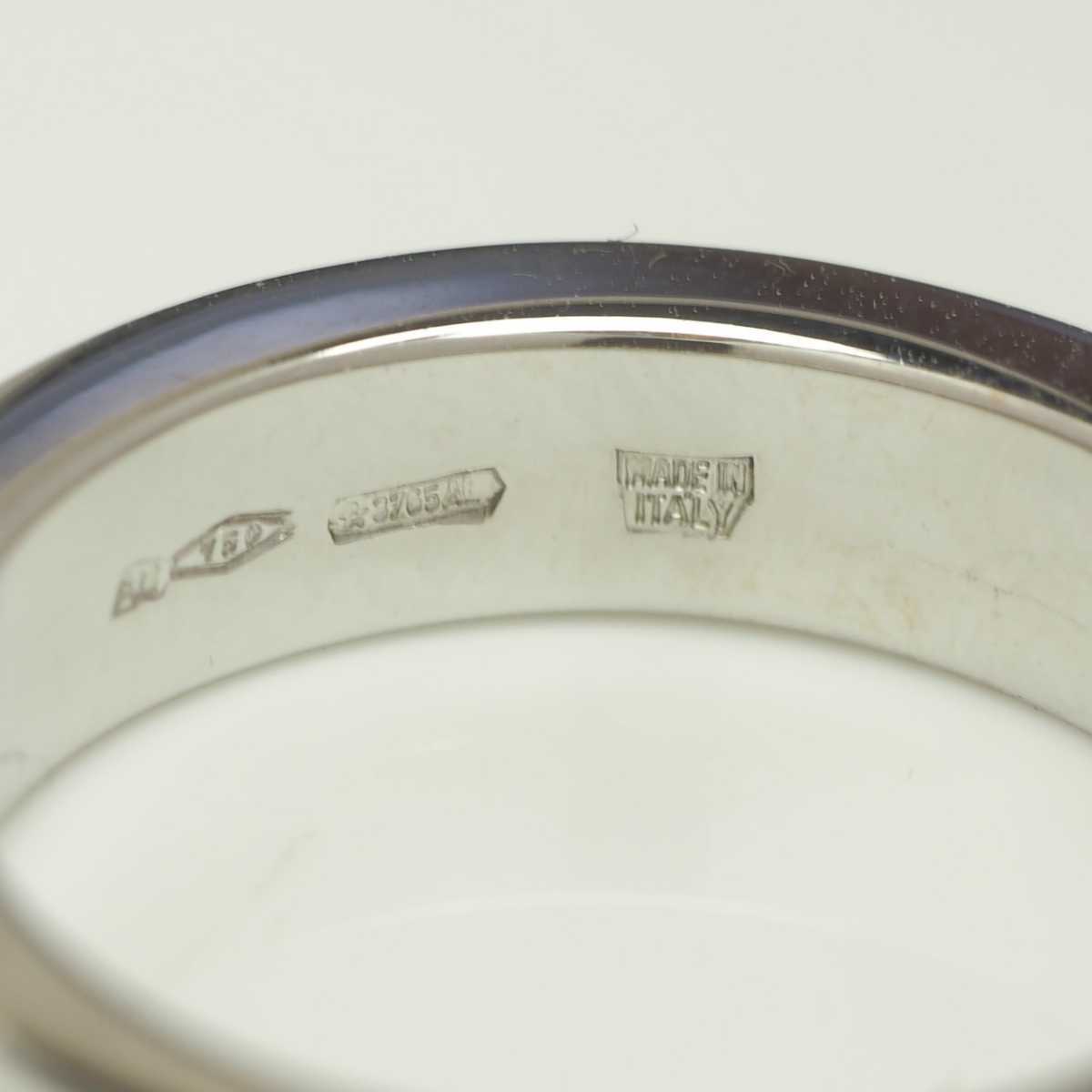 or BVLGARI ブルガリ K18WGダブルロゴダイヤモンドリング 7号 4