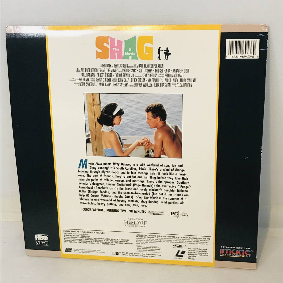 【LD 】 Shag: The Movie (1989) [ID6943HB] (盤面 /ジャケ : NM / NM ) の画像2