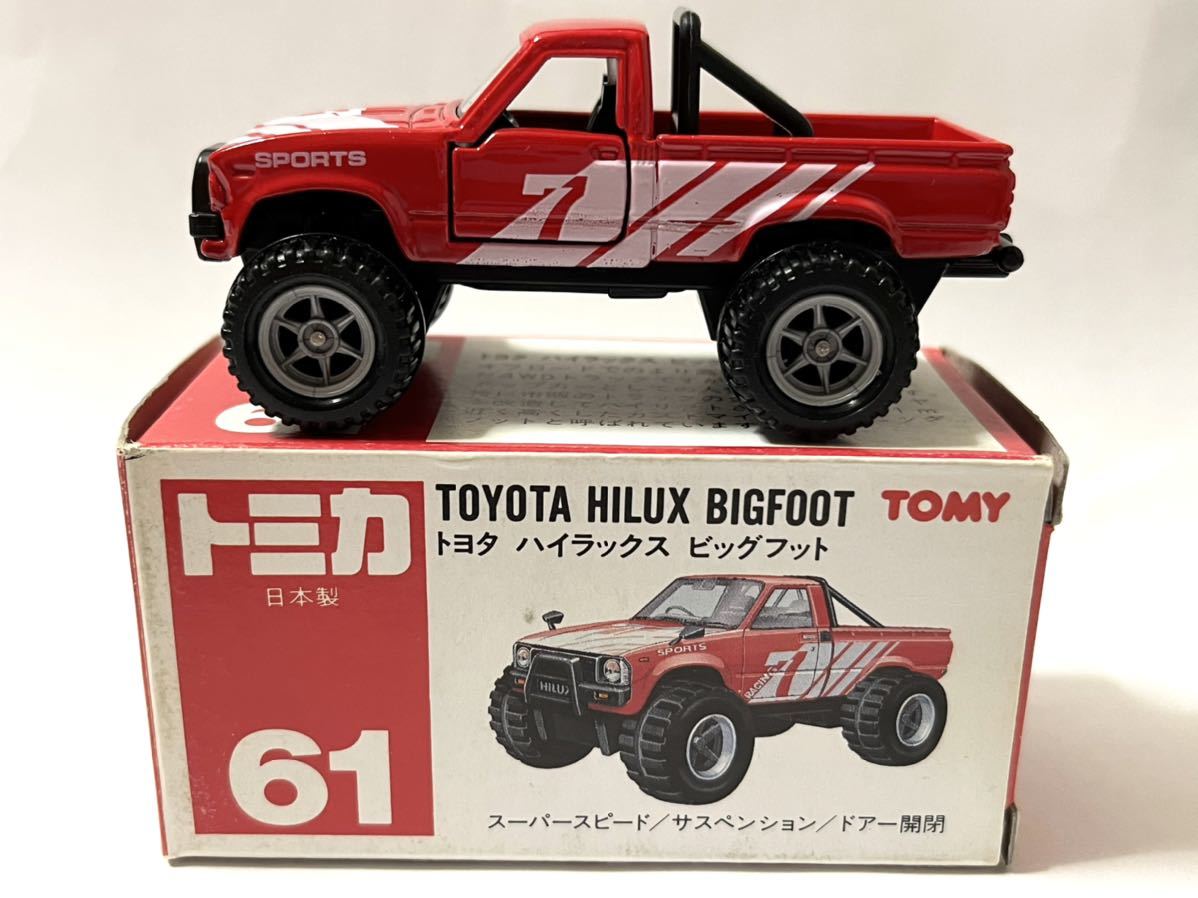 トミカ 61-4-1 トヨタハイラックスビックフット 赤 日本製 item