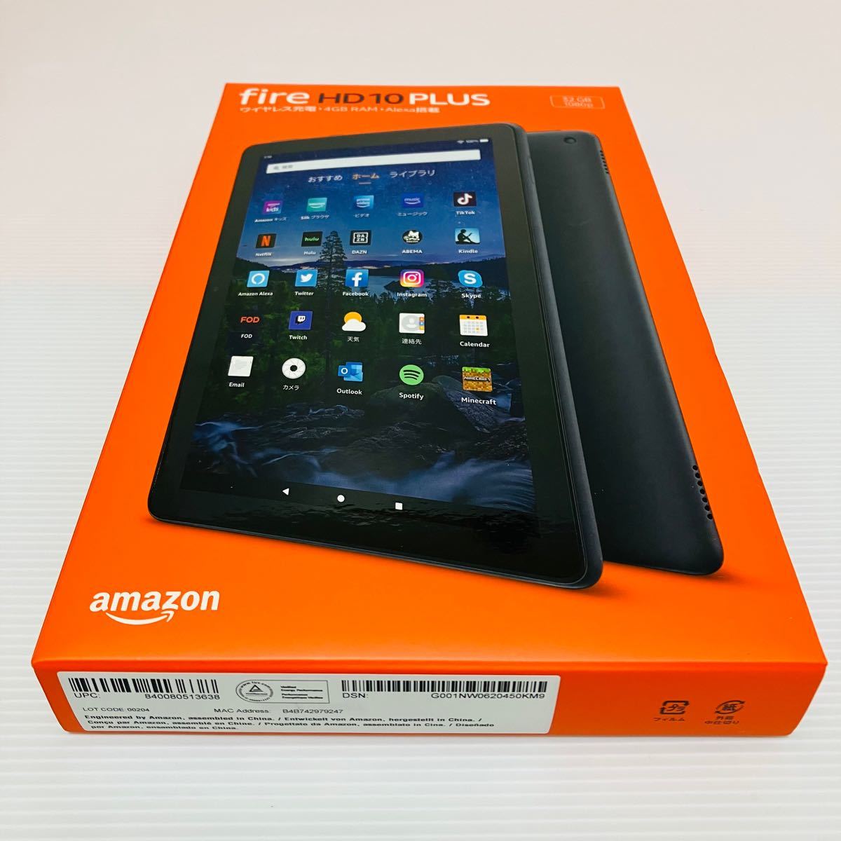 Amazon アマゾン Fire HD 10 Plus タブレット 10.1インチHDディスプレイ 32GB スレート 第11世代 