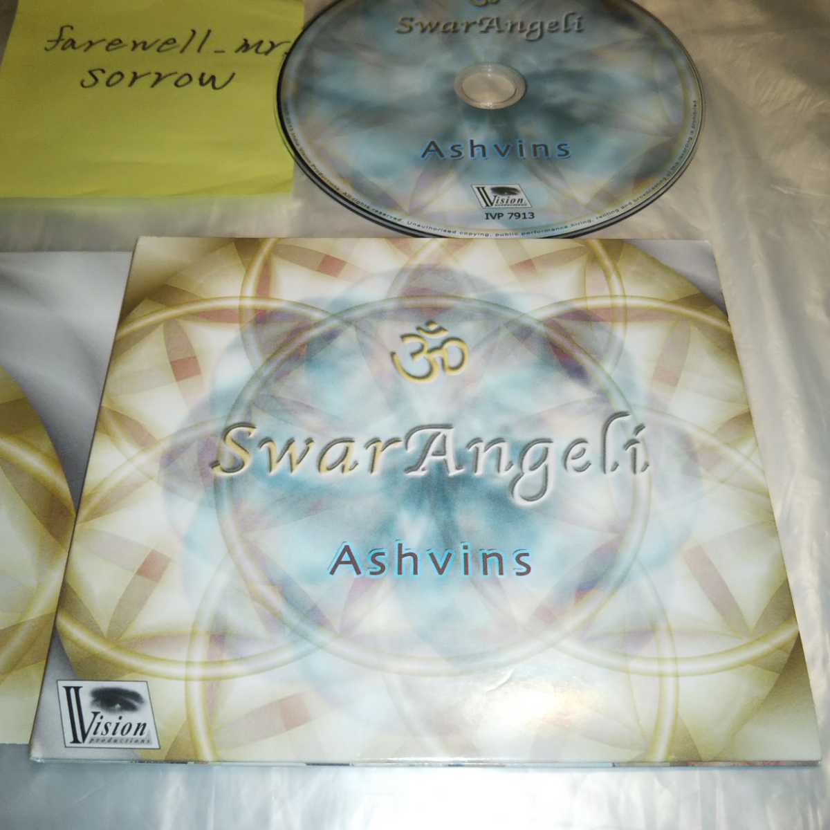 Ashvins Swar Angeli CD Sandip Bhattacharya Buvana Gerlach Pankaj Mishra タブラ ハープ インド音楽 アンビエント 環境音楽 トランス_画像1