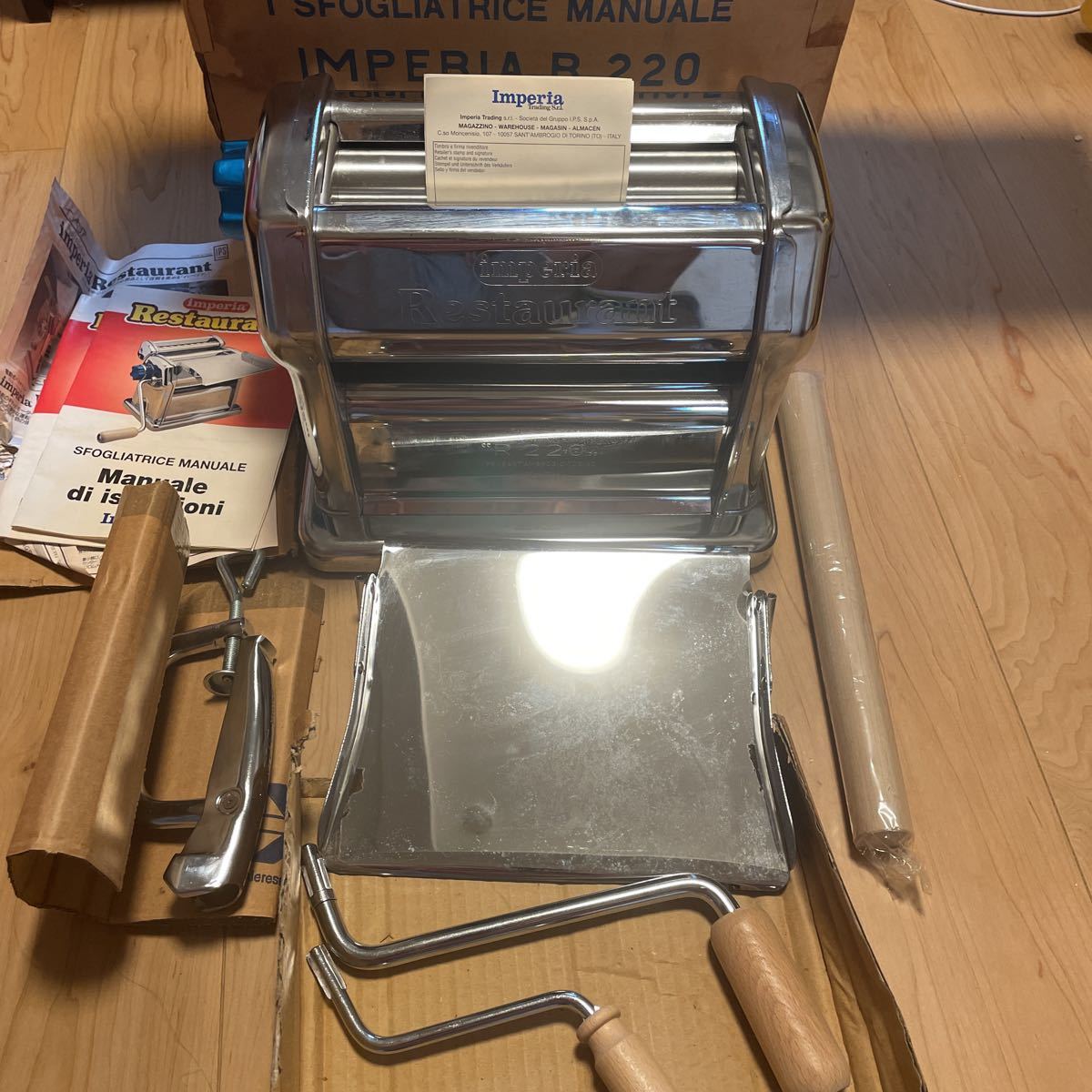 美品】IMPERIA R220パスタマシン インペリア 手動式 業務用 iipm.in