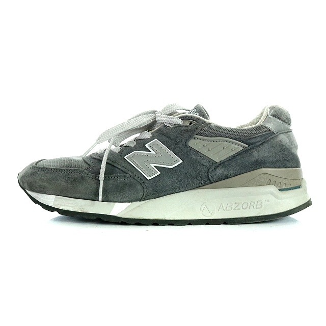 ニューバランス NEW BALANCE M998CH スニーカー スエード 27cm グレー ■AD /AK16 メンズ_画像1