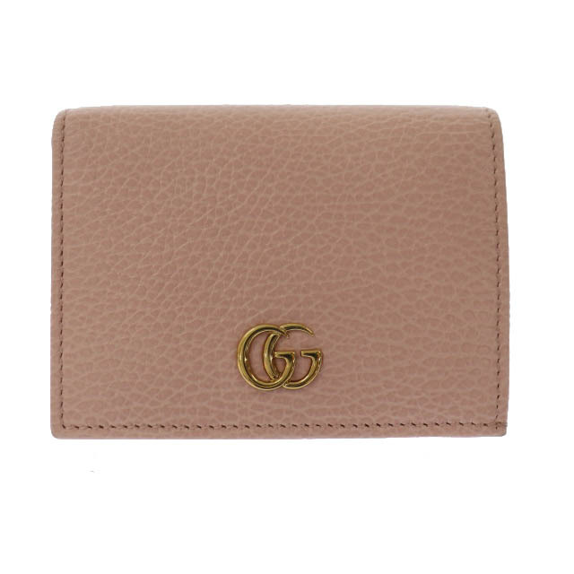グッチ GUCCI GG マーモント レザー カードケース 二つ折り 財布