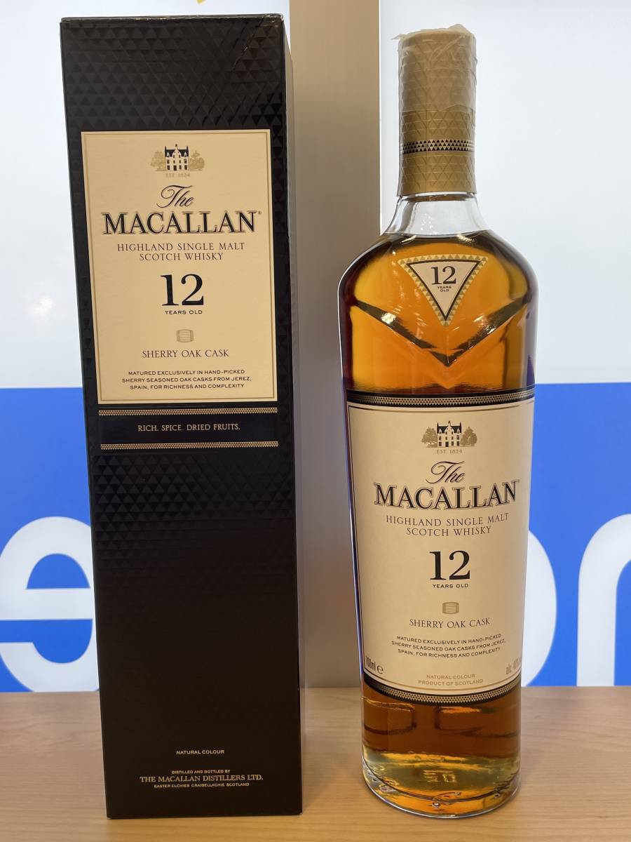 1円 ~ MACALLAN マッカラン 12年 シェリーオークカスク 700ml 40