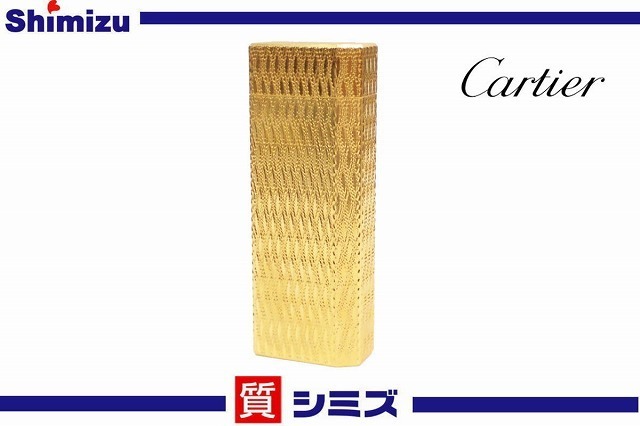 Cartier】外装：極美品 着火未確認 カルティエ ガスライター 五角形