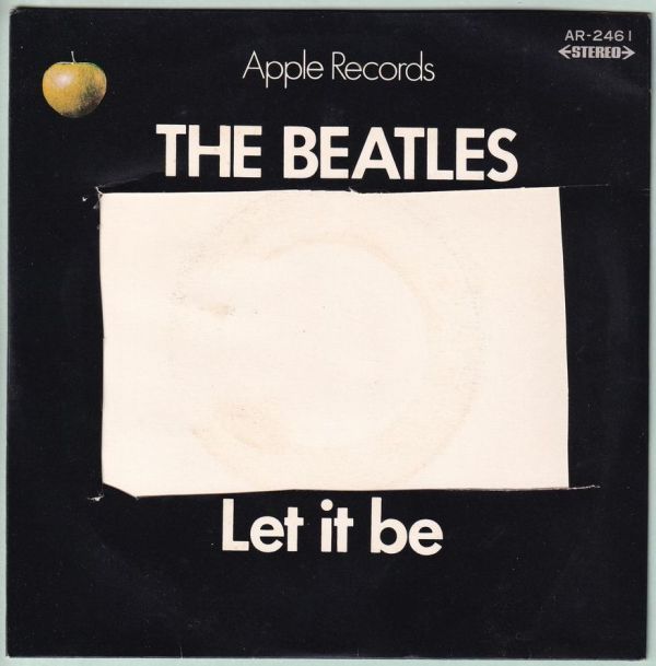 The Beatles - Let It Be ザ・ビートルズ - レット・イット・ビー OR-1192 国内盤 シングル盤 ジャケット不良_切り取られている