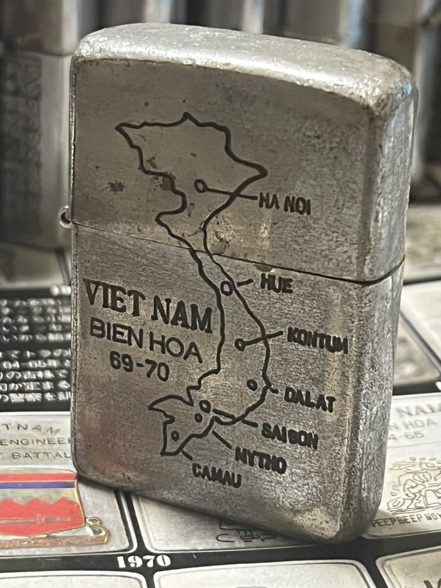 ベトナムZIPPO】本物 1969年製ベトナムジッポー「ベトナム地図