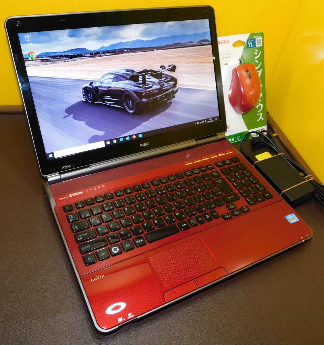 【No30517:赤色】★Corei7-2630Q★SSD240GB★メモリ8G★windows10(21H2)★NEC★LaVie★LS750/E(PC-LL750ES6R)★ノートパソコン