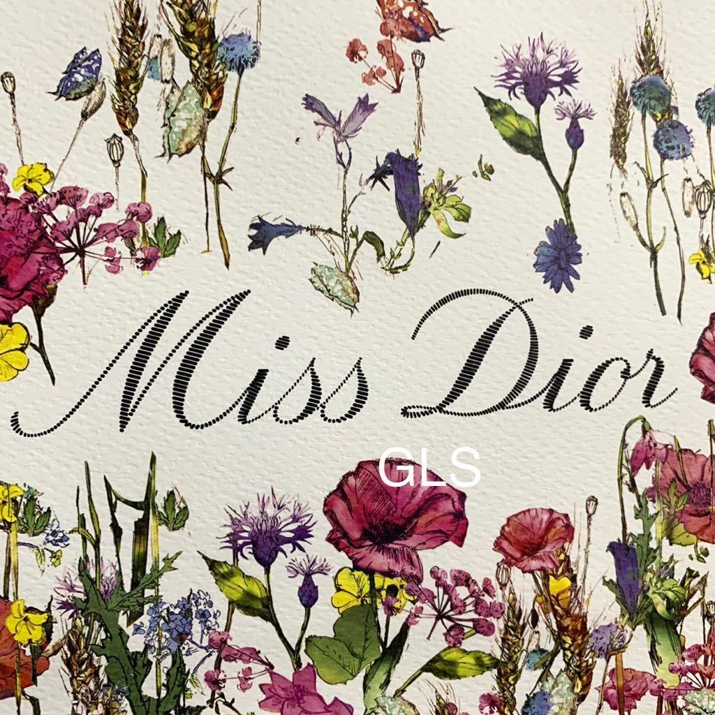 Christian Dior ショッパー ショップ袋 紙袋 フラワー 花柄 ミス Christian Dior ショッパー ショップ袋 紙袋 フラワー 花柄 ミス