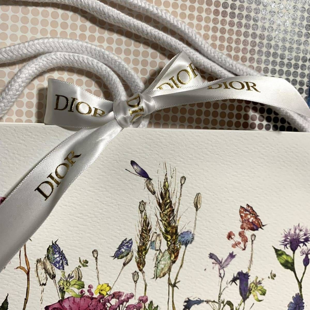 Christian Dior ショッパー ショップ袋 紙袋 フラワー 花柄 ミス Christian Dior ショッパー ショップ袋 紙袋 フラワー 花柄 ミス