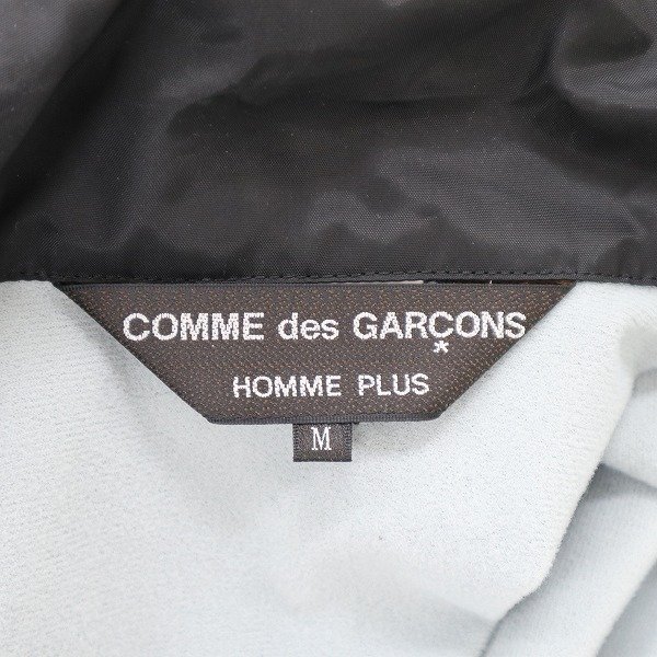 T234b [人気] COMME des GARCONS Homme Plus コムデギャルソンオムプリュス Aライン コーチジャケット M ブラック DE-J092 | アウター S_画像4