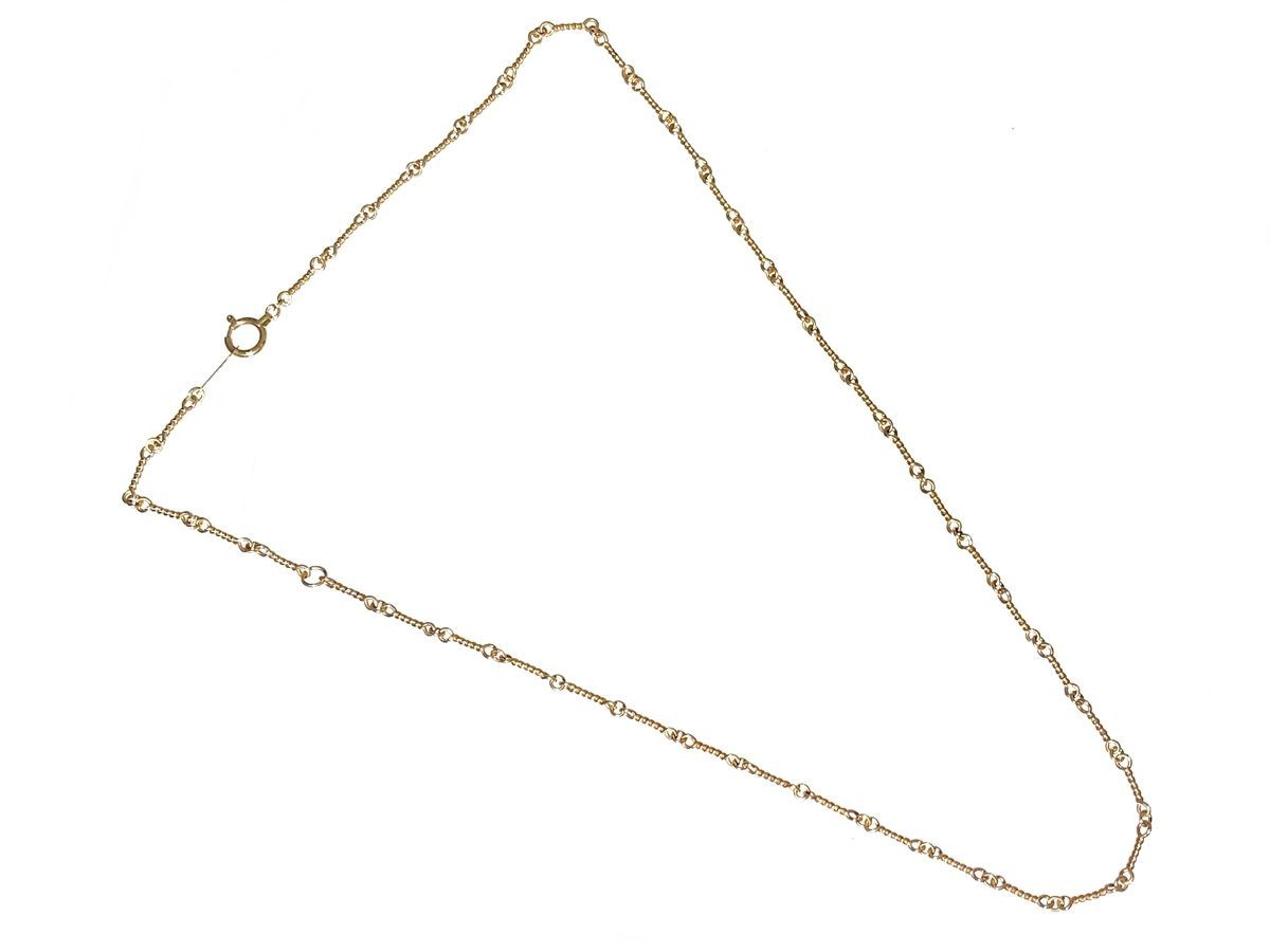  twist chain 16inch K18 Gold gold 16 -inch 40cm(34cm) necklace jewelry accessory precious metal [ used ]xx17-26557RS