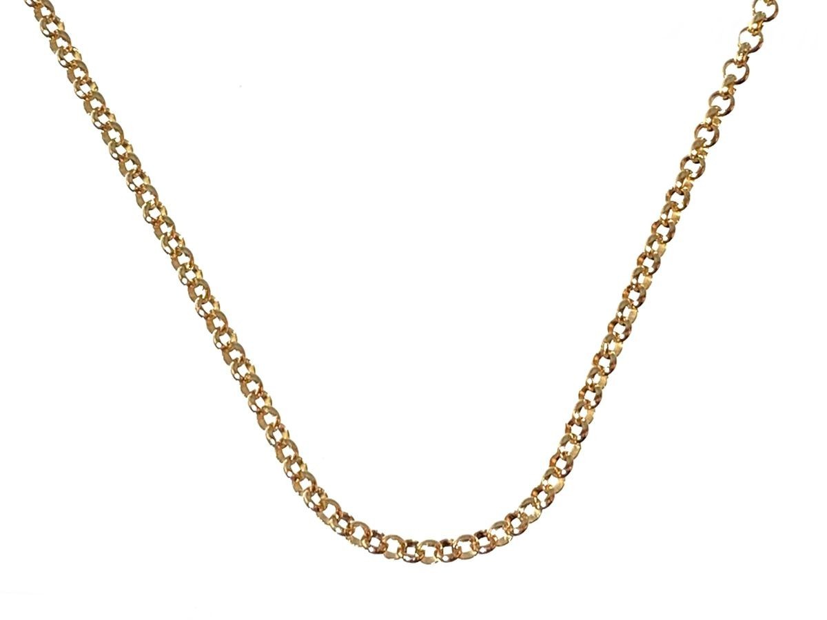  roll chain 16inch K18 Gold gold 16 -inch 40cm 5.1g necklace jewelry accessory precious metal [ used ]xx17-23990RS