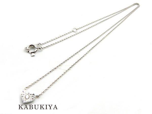 Star Jewelry スタージュエリー ワンポイントダイヤ ハートネックレス K10wg ホワイトゴールド レディース 人気ブランド 19 mo Www Grupo Syz Com