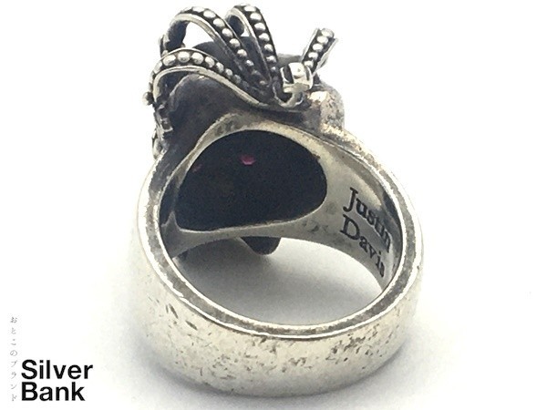 ジャスティン デイビス ESSENTIAL SKULL RING 指輪 SRJ155 SV スカル