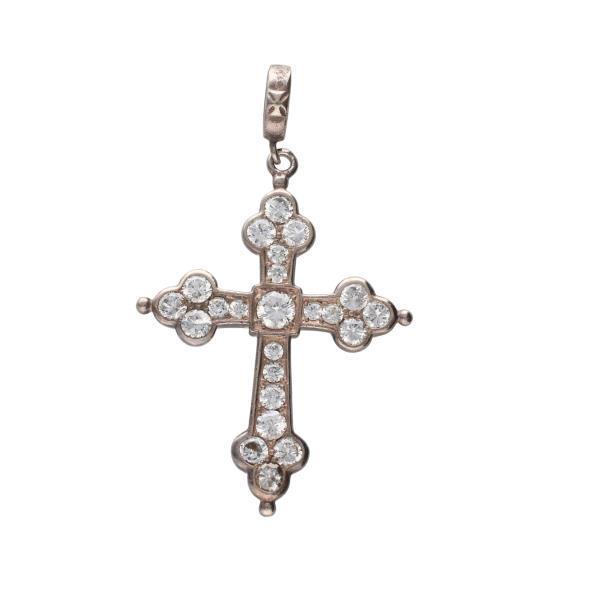 Loree Rodkin LARGE GOTHIC CROSS ネックレスペンダントトップP055 シルバー 歌舞伎屋 【中古品】 21010388LI_画像1