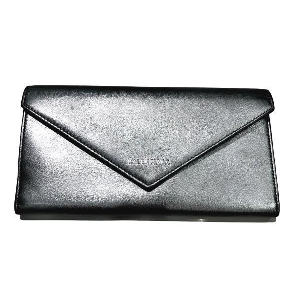 バレンシアガ/BALENCIAGA 二つ折り長財布 499207 シルバー 銀色