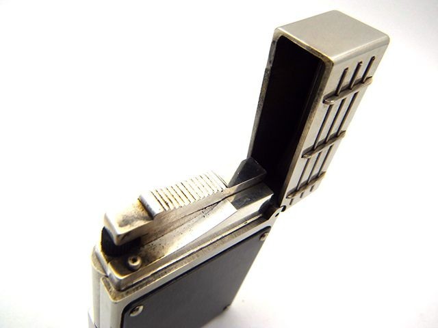 S.T.Dupontes*te-* Dupont French line 1864ps.@ limitation silver / black gas lighter smoking .19-24589my