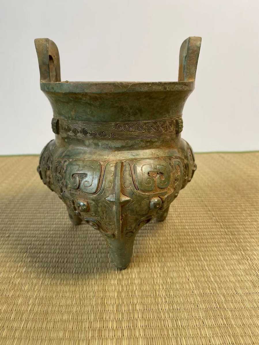 沖縄・離島除く全国届 中国 青銅器 銅 置物 時代 古美術品 古道具 銅器