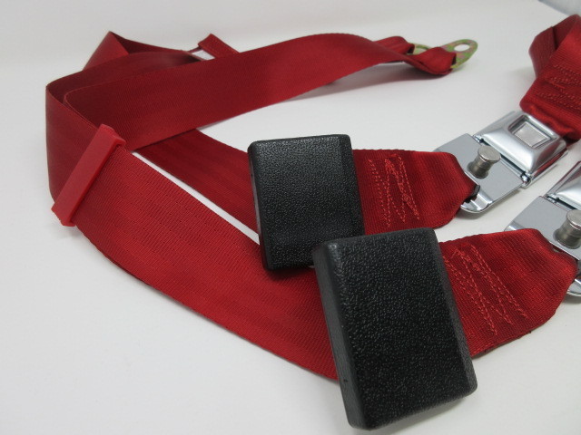 244186.1969-1971 Corvette.SeatBelt.赤. コルベット シートベルト 左右pr NEW 赤RED！ Good HIQuality!!!!_画像2