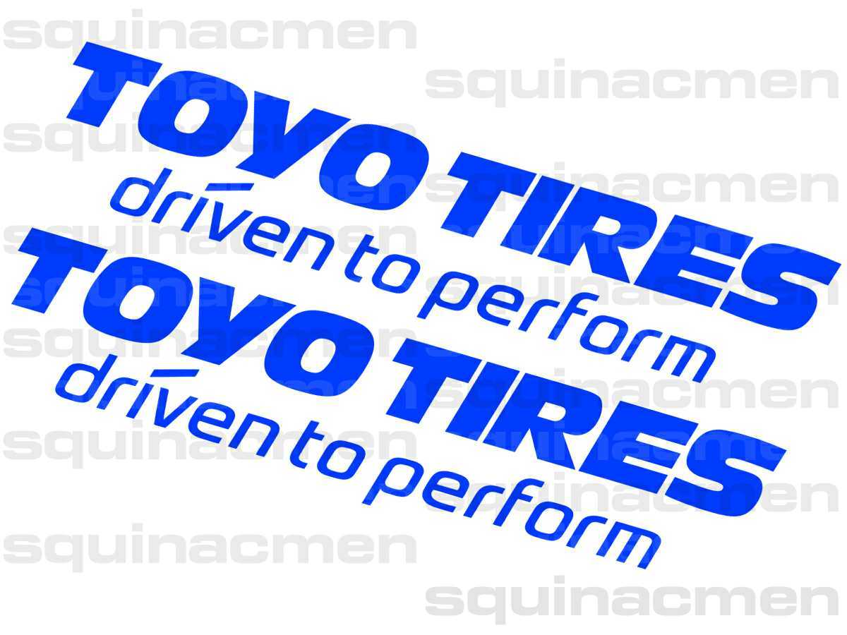 TOYO TIRES driven to perform 27cm 2枚 ステッカー トーヨータイヤ _画像1