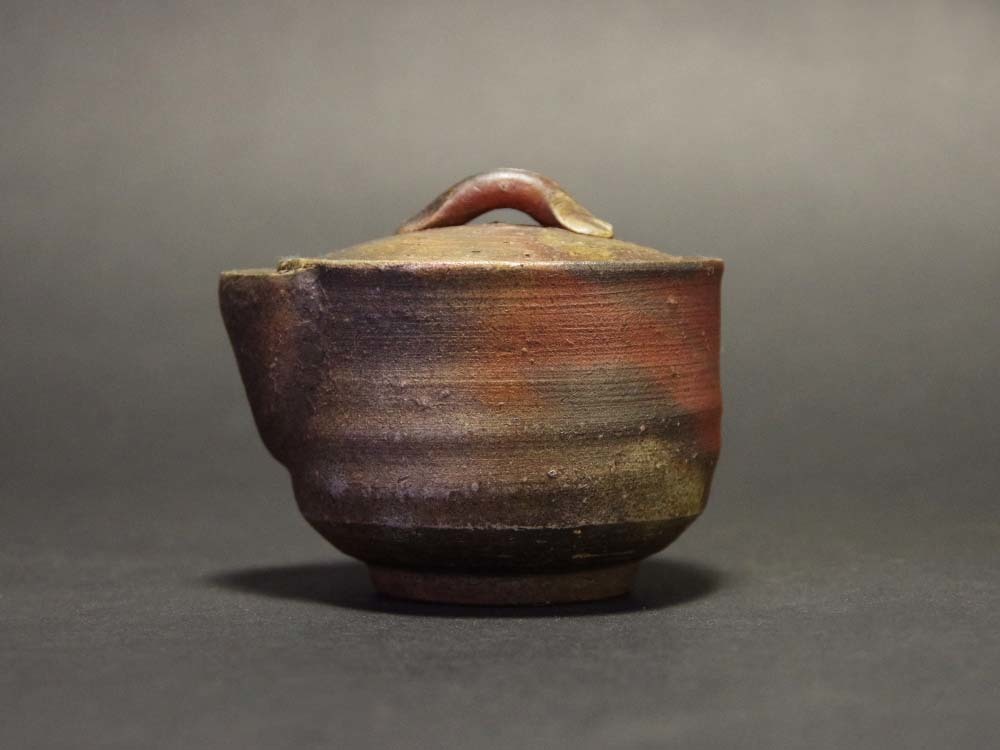 26『織部焼 菖蒲 抹茶茶碗』 /骨董品 茶道具 古美術 アンティーク-