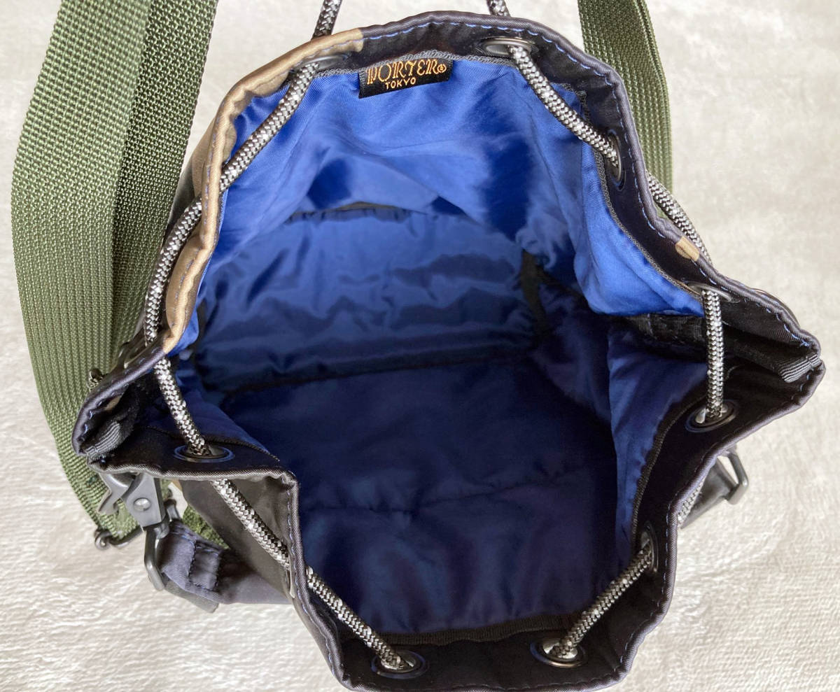 美品】送料無料 PORTER ポーター BALLOONSAC MESH バルーン 美品】送料無料 PORTER ポーター BALLOONSAC MESH バルーン