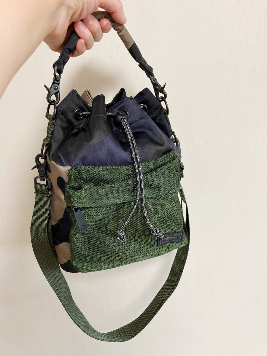 美品】送料無料 PORTER ポーター BALLOONSAC MESH バルーン 美品】送料無料 PORTER ポーター BALLOONSAC MESH バルーン