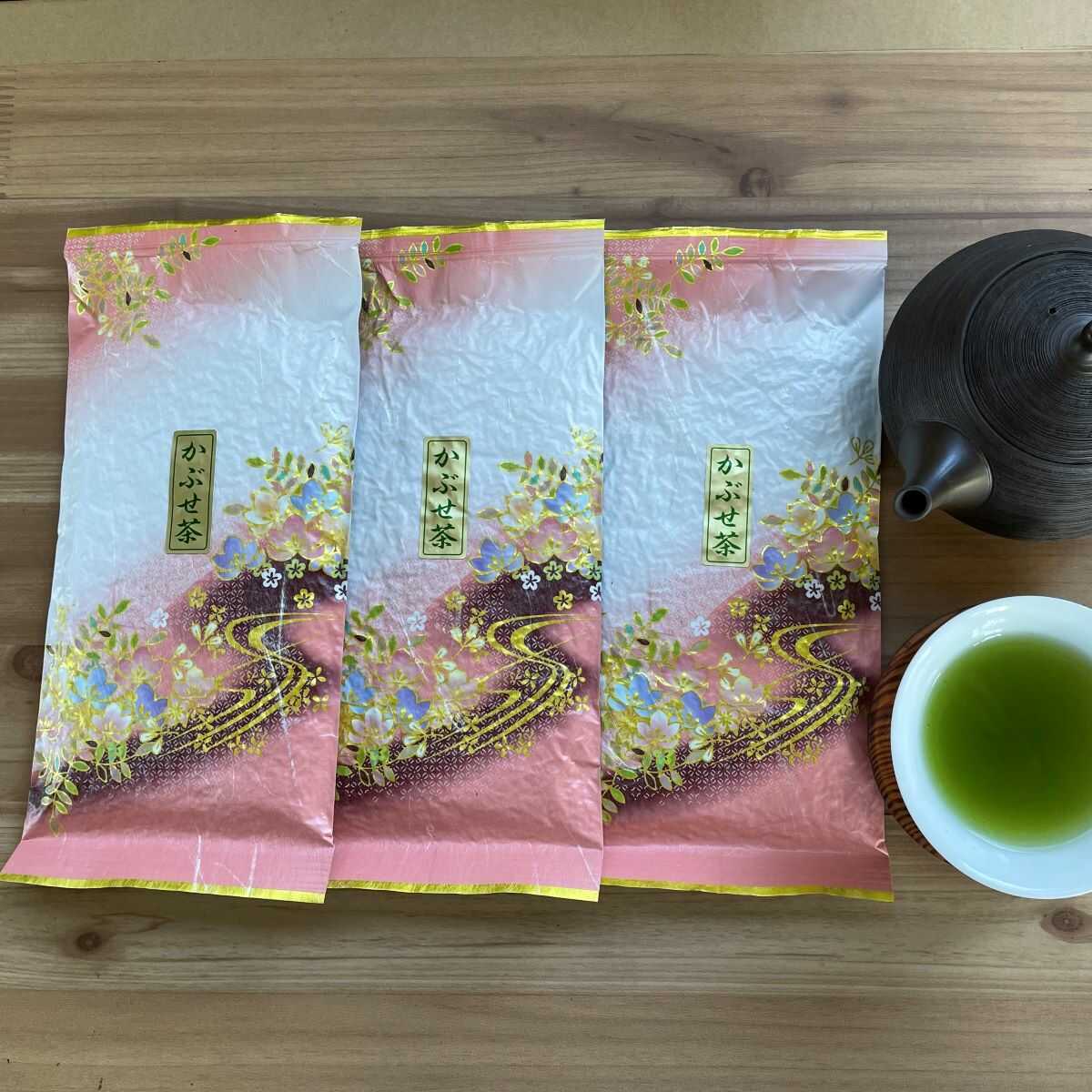 日本茶　緑茶　煎茶　お茶　伊勢茶　一番茶　【かぶせ茶　100g×3袋】_画像3