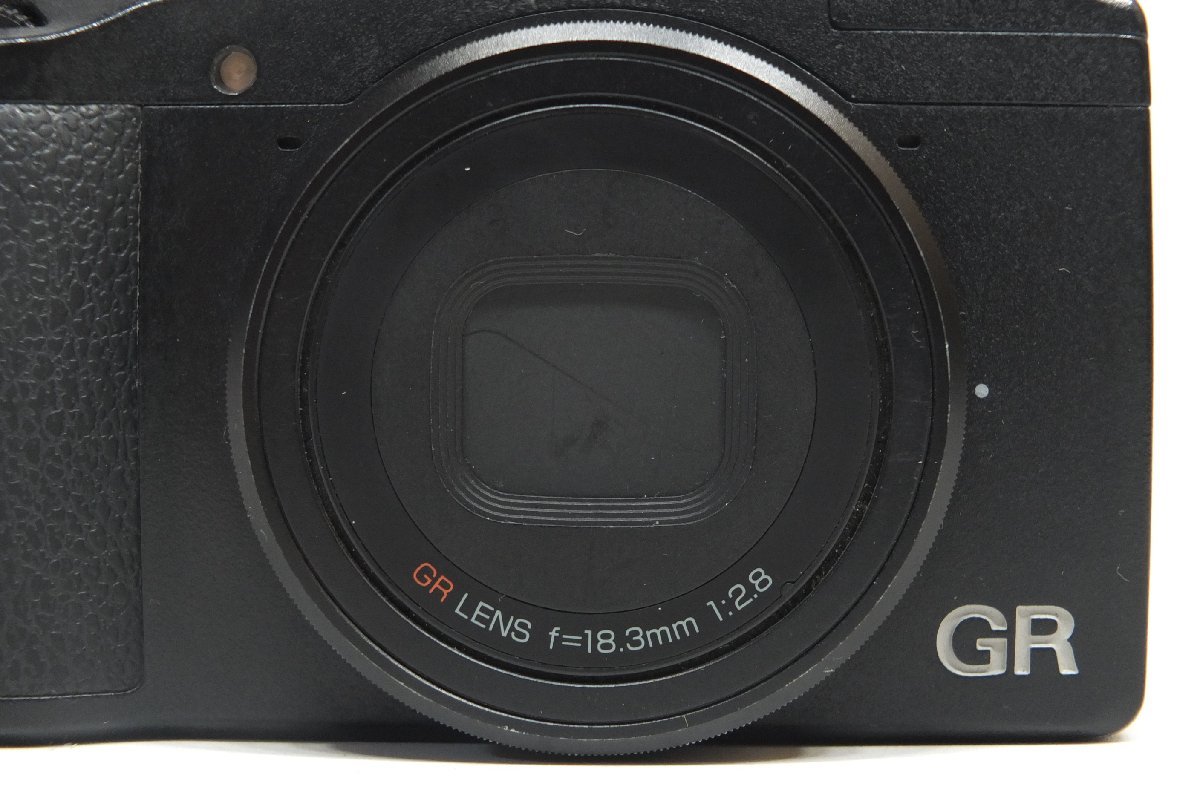 【q3081】RICOH リコー GR コンパクトデジタルカメラ レンズ GR LENS f=18.3mm 1:2.8 未チェック 格安スタート_画像6