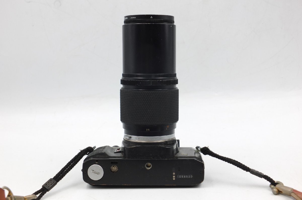 【z15151】OLYMPUS オリンパス OM40 PROGRAM DX フィルムカメラ レンズ ZUIKO MC AUTO-T 1:4 f=200mm ブラック 格安スタート_画像4