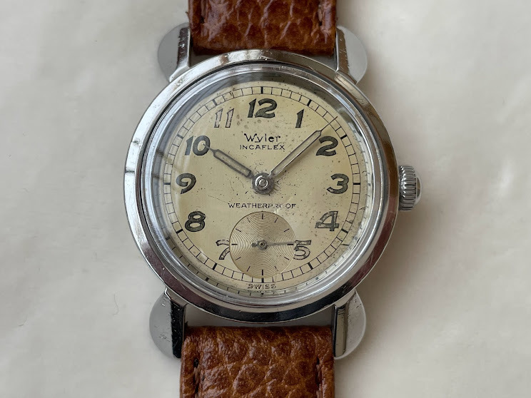 1950年代 Wyler INCAFLEX WETHERPROOF 手巻 美品 商品细节
