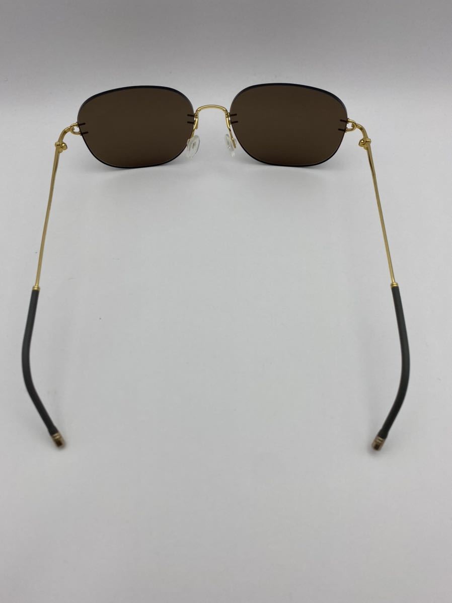 HOYA k18 メガネ フレーム ツーポイント　金無垢　眼鏡　日本製 ゴールドフレーム　Paris miki_画像6