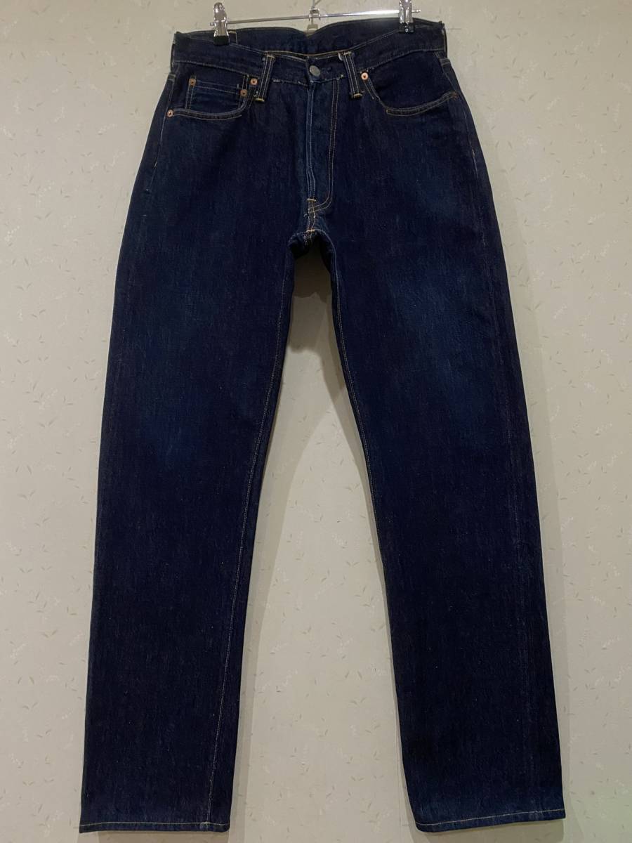 *FULLCOUNT&CO Fullcount Lot 1101 cell bichi button fly Denim pants made in Japan dark blue 30 BJBB.E